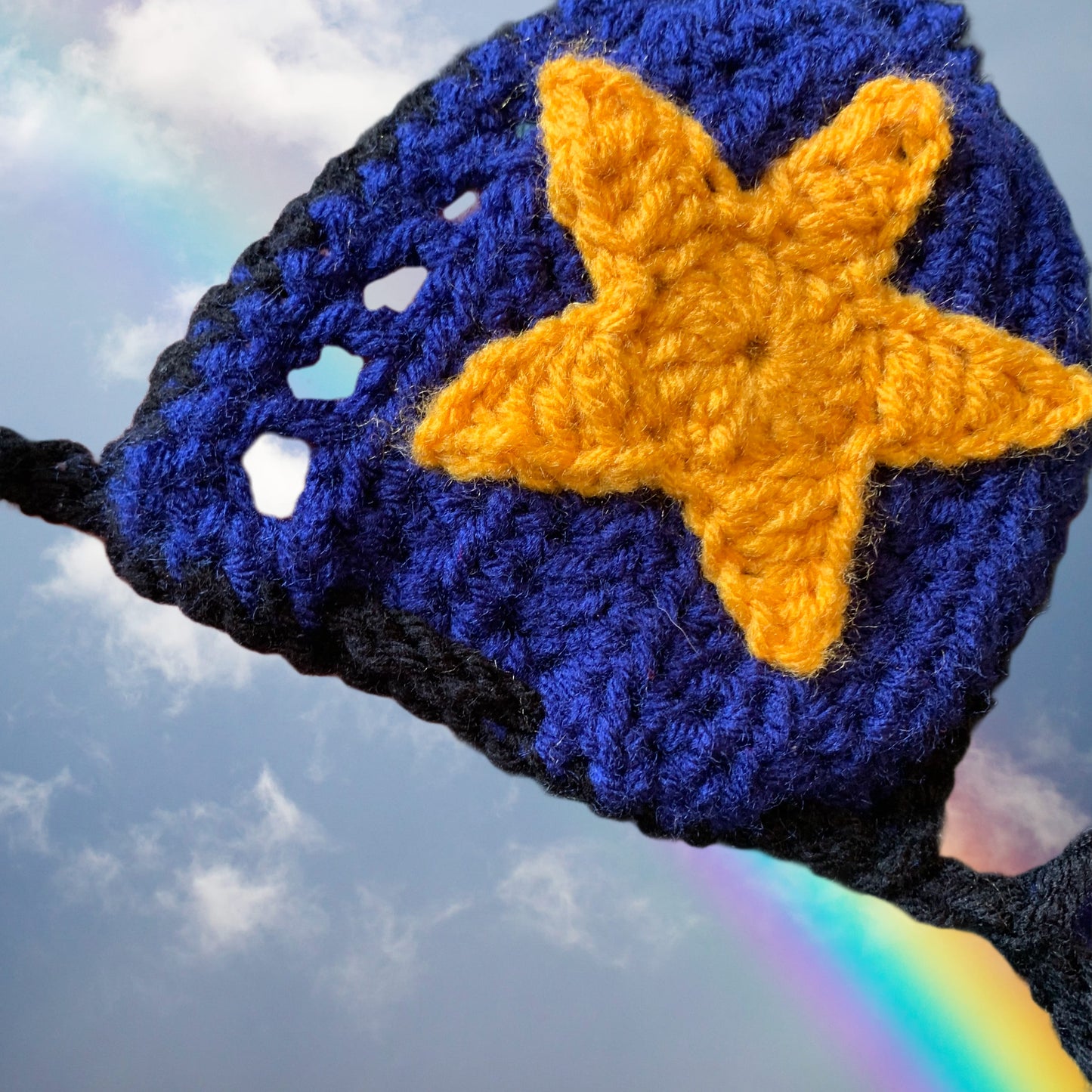 Size S Celestial Star Crochet Bikini Top