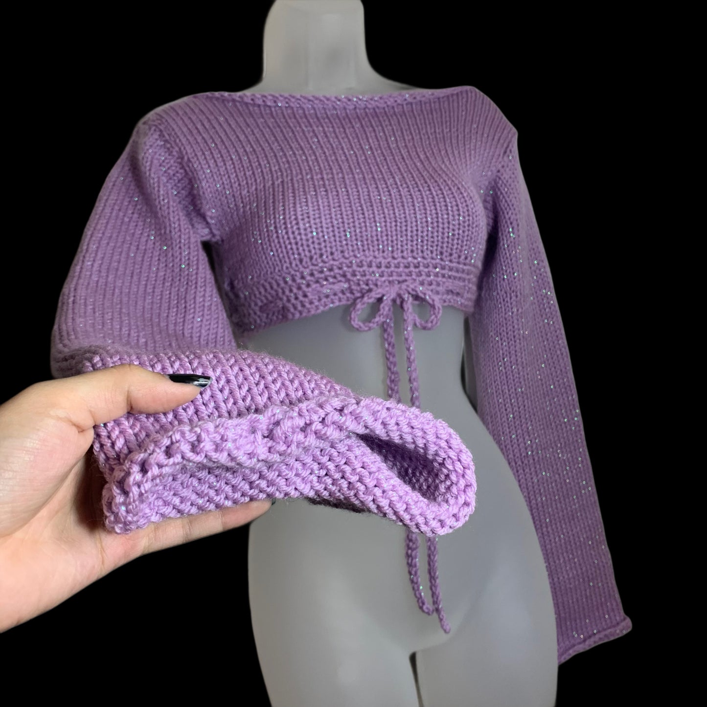 Lavender Sparkle Sweater