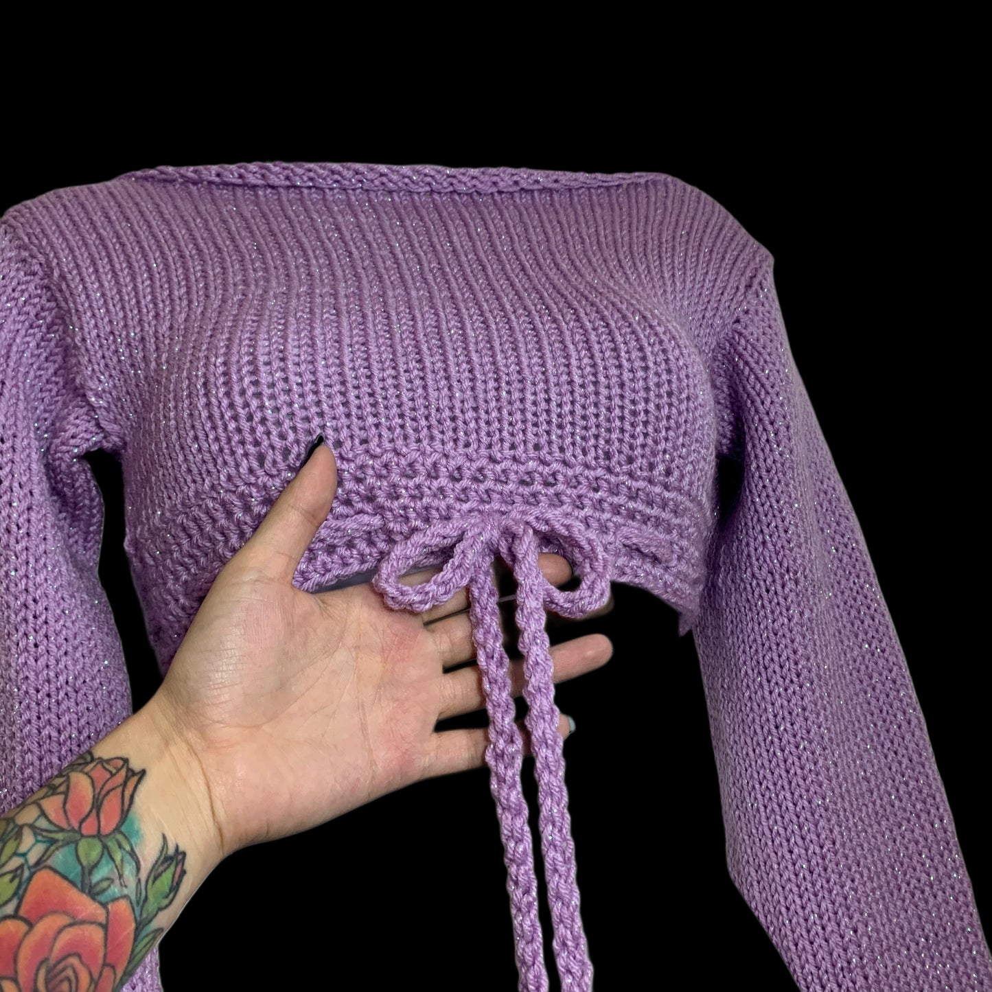 Lavender Sparkle Sweater