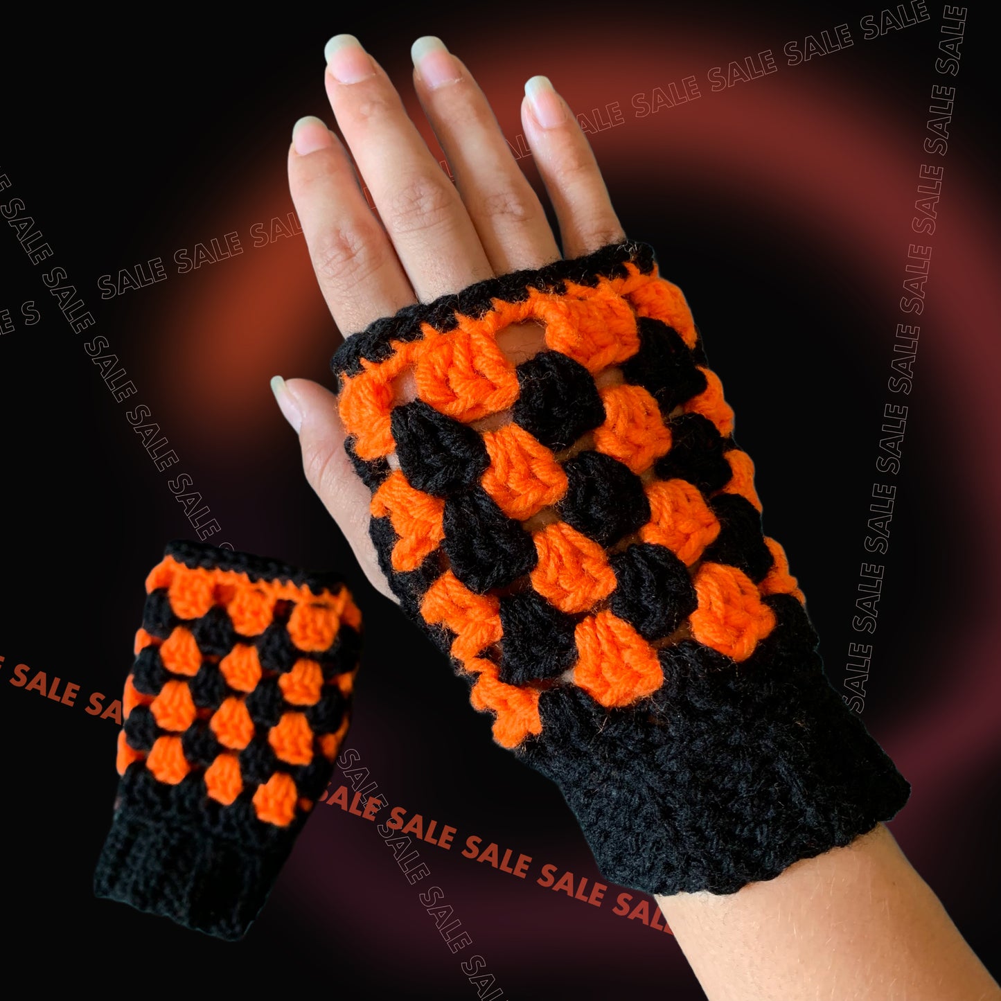 Alt Halloween Fingerless Gloves